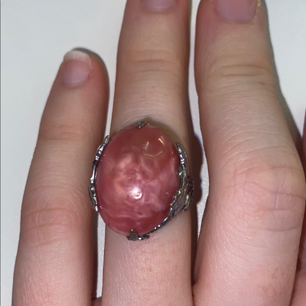 Pink and Silver Ring